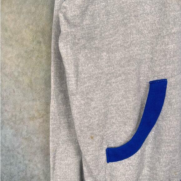 VTG 80s MacGregor Q Zip Sweatshirt Mens Sz L Gray Blue Pullover Sports Athletics - Picture 7 of 8